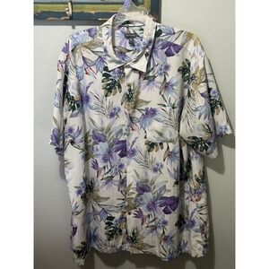 Van‎ Heusen Hawaiian Print Shirt 3xly